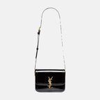 YSL SAINT LAURENT Patent Solferino Small Satchel | 聖羅蘭 手袋 (黑色)