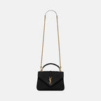 YSL SAINT LAURENT College Medium Chain Bag | 聖羅蘭 手袋 (Black)