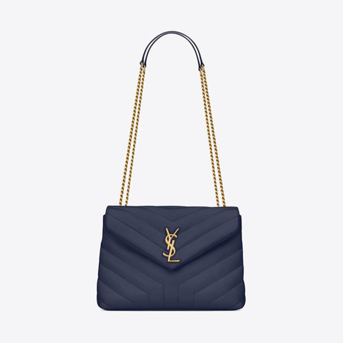 YSL Quilted Y Loulou Small Chain Bag (Many Colours) - LONDONKELLY