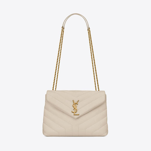 YSL Quilted Y Loulou Small Chain Bag (Many Colours) - LONDONKELLY