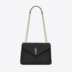 YSL Quilted Y Loulou Small Chain Bag (Many Colours) - LONDONKELLY