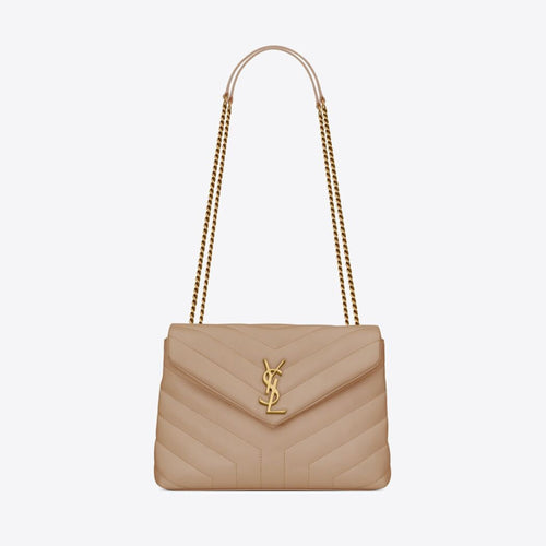 YSL Quilted Y Loulou Small Chain Bag (Many Colours) - LONDONKELLY