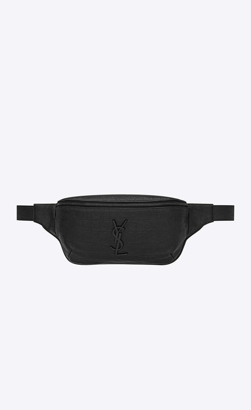 YSL SAINT LAURENT Men's Classic Crossbody Bag | 聖羅蘭 男仕手袋 (黑色)