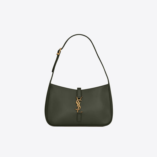 YSL SAINT LAURENT LE 5 A 7 Hobo Bag (Vert Fonce) | 聖羅蘭 手袋 | 6572282R20W1000