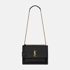 YSL SAINT LAURENT Sunset Large Chain Bag | 聖羅蘭 手袋 (黑色)