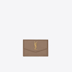 YSL SAINT LAURENT Uptown Card Case | 聖羅蘭 卡套 (Taupe)