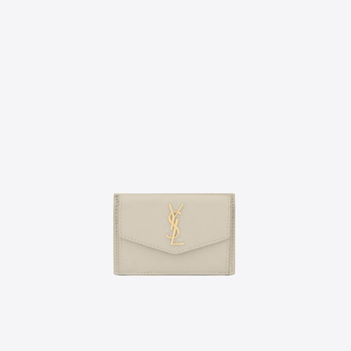 YSL SAINT LAURENT Uptown Card Case | 聖羅蘭 卡套 (White)