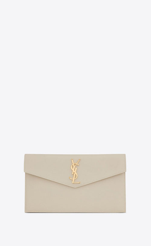 YSL SAINT LAURENT Uptown Pouch (White) | 聖羅蘭 手袋 | 5657391GF0J1000