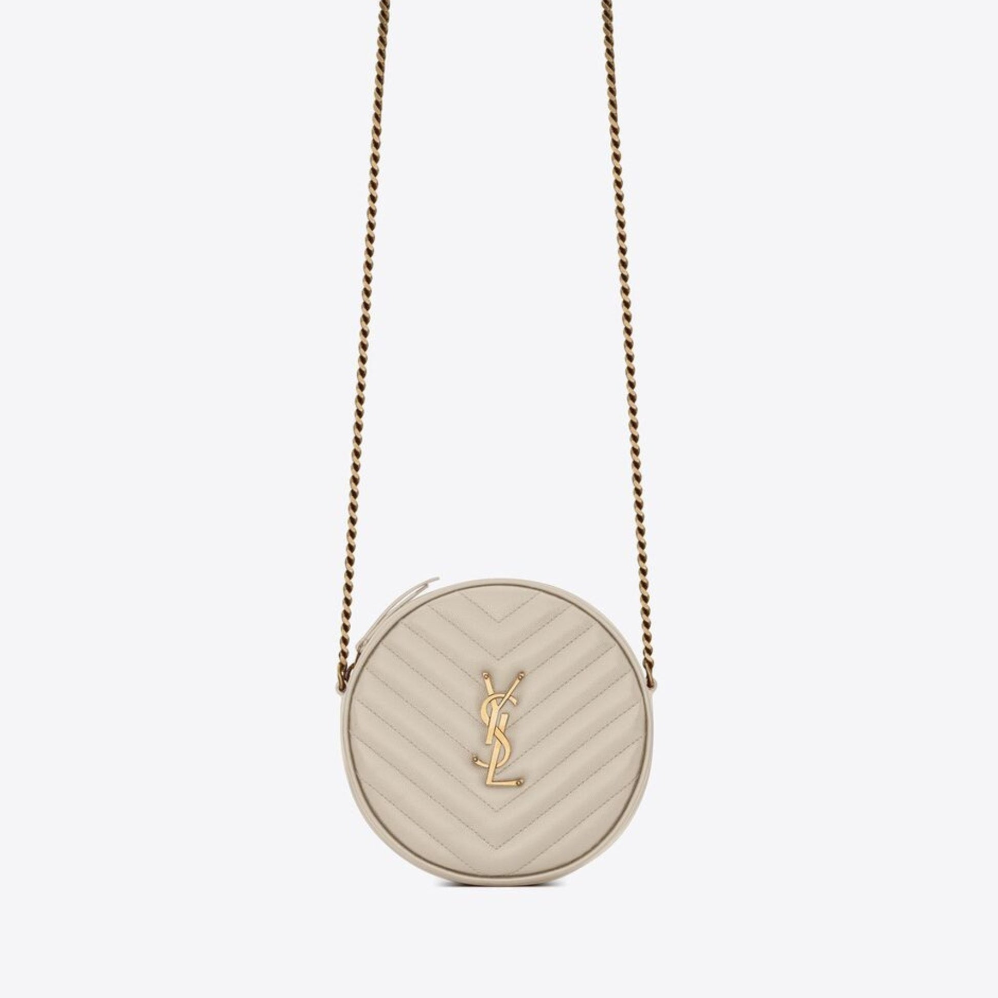 Ysl white round bag Clearance